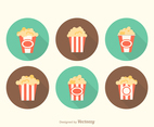 Free Vector Popcorn Box Icons