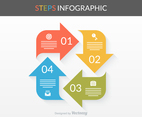 Free Vector Steps Infographic