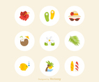 Free Hawaii Icons Vector