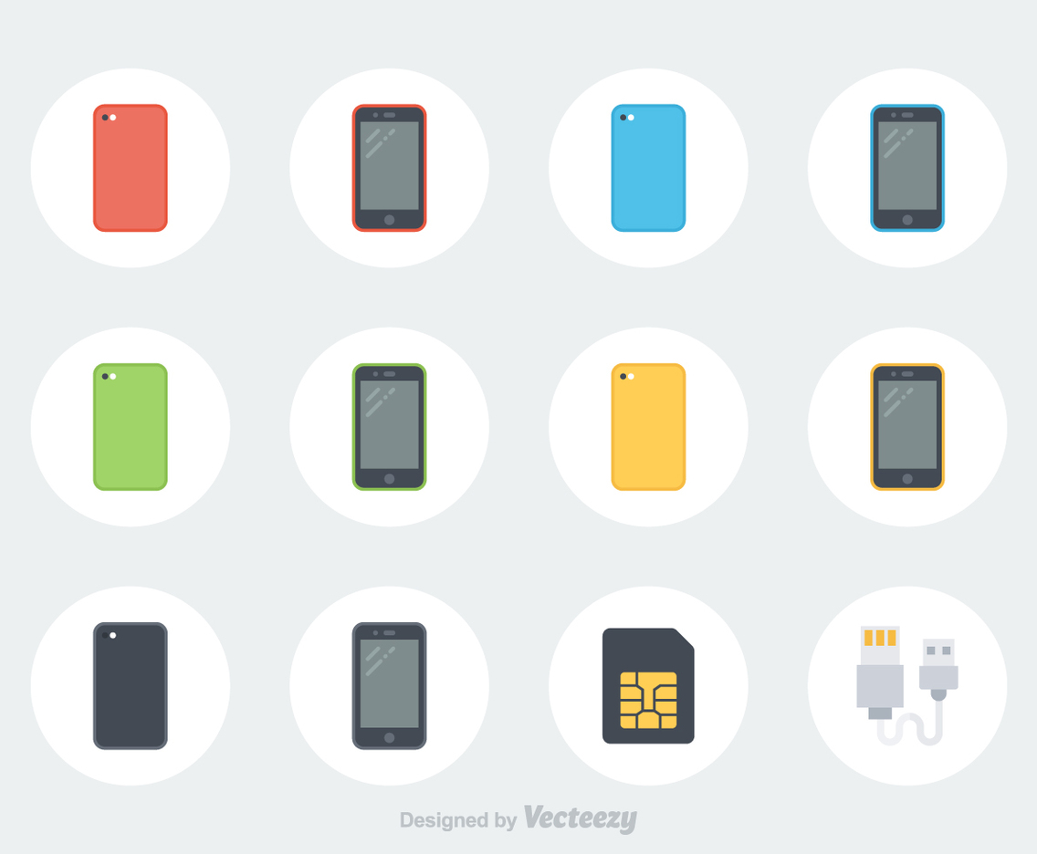 Free Smartphone Vector Icons