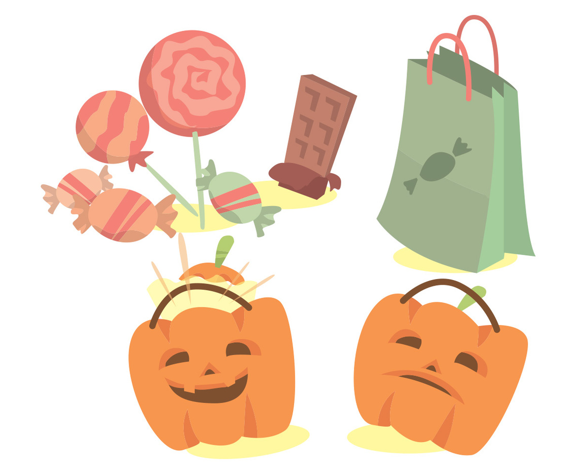 Trick or Treat Vector Set