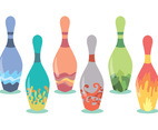 Bowling Alley Vector Set