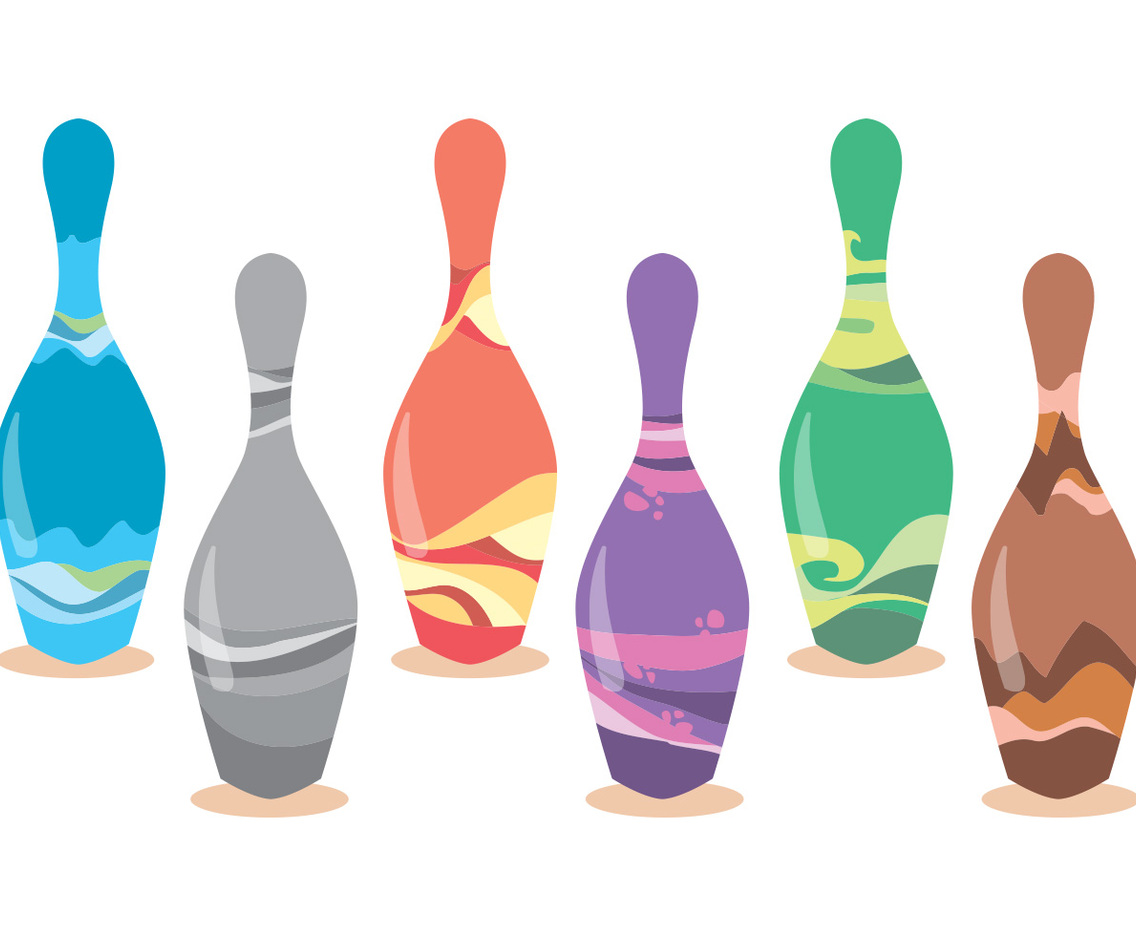 Bowling Alley Vector Set