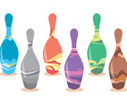 Bowling Alley Vector Set