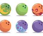 Bowling Alley Vector Set