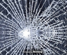Broken Glass Vector Illustration