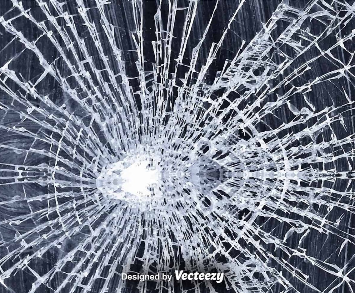 Broken Glass Vector Illustration