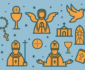 Eucharist Vintage Icon