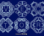 Set Of Elegant Monograms, Vector