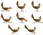 Set Of Roadrunner Vectors