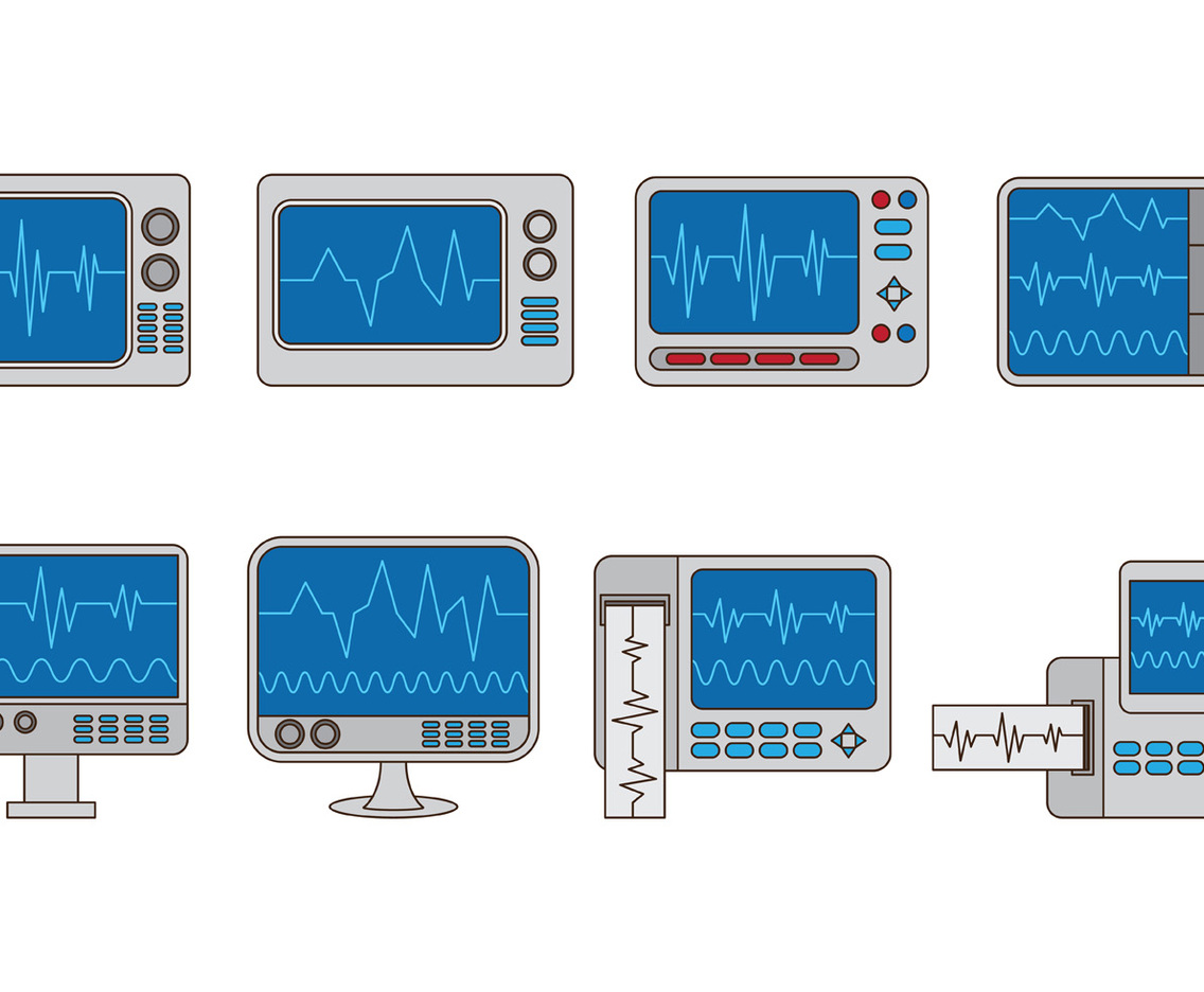 Set Of Heart Monitor Vectors