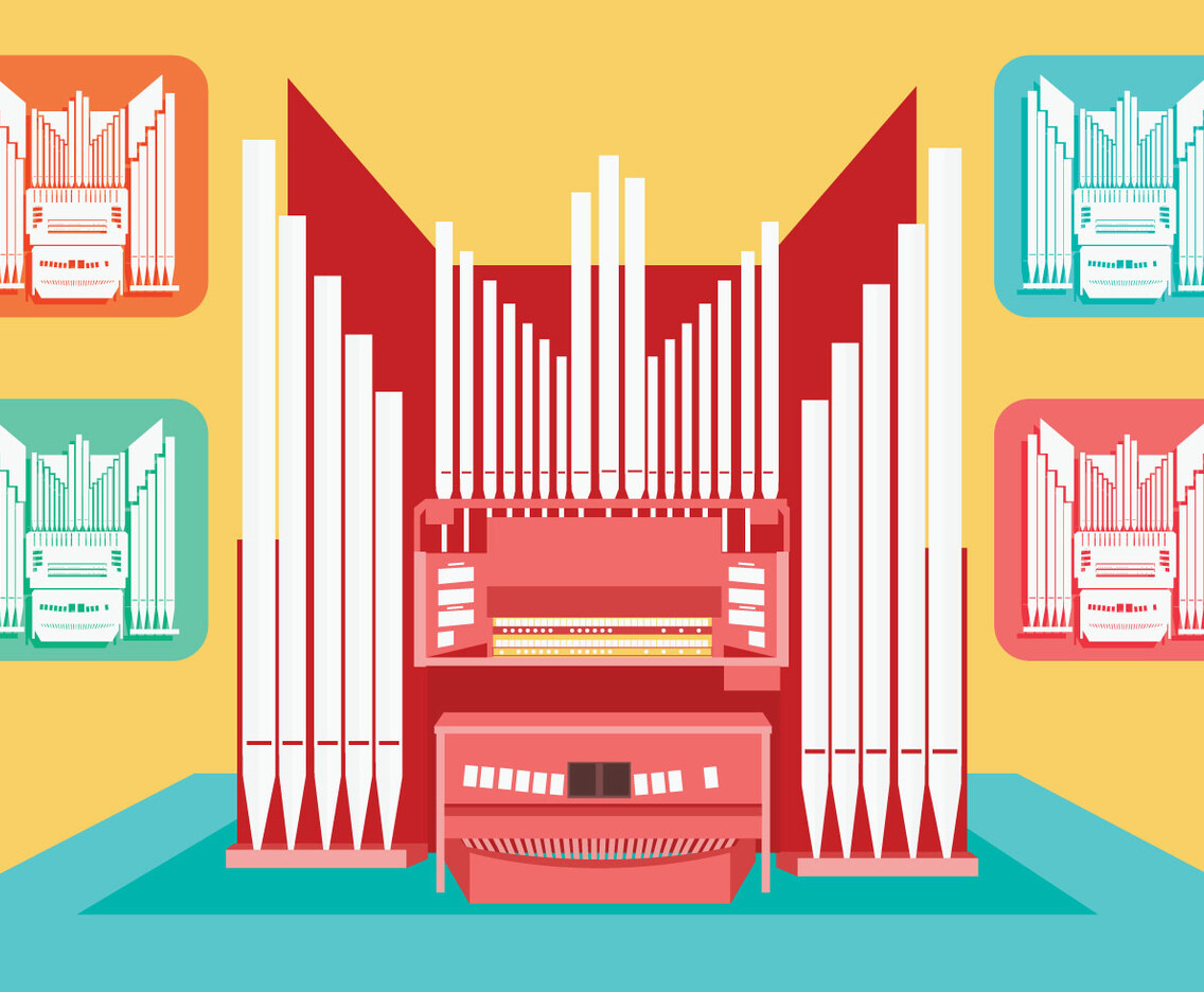 Pipe Organ Vector