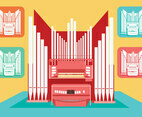 Pipe Organ Vector