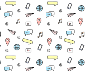 Free Social Media Pattern Vector