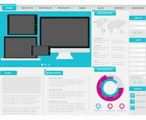Web Template With Sections