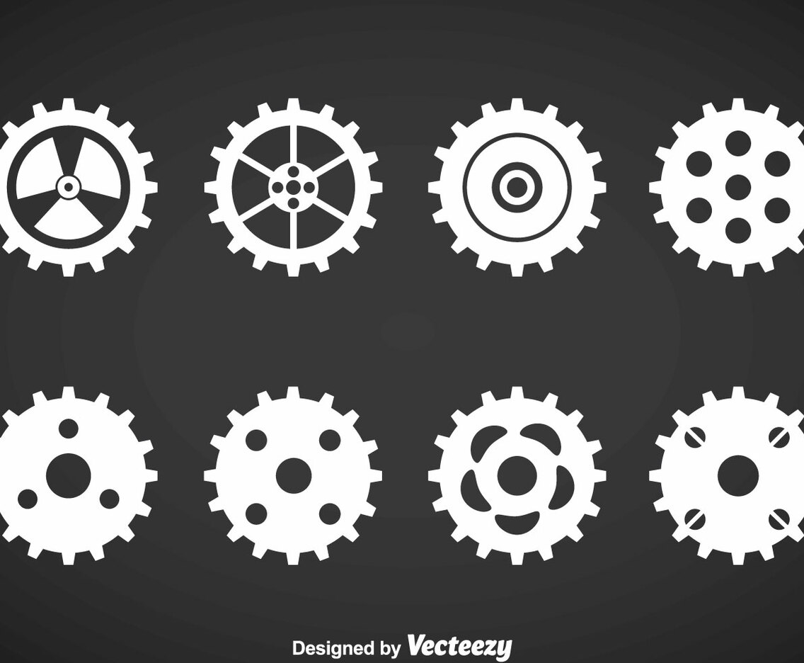 Clock Gears Vector Set