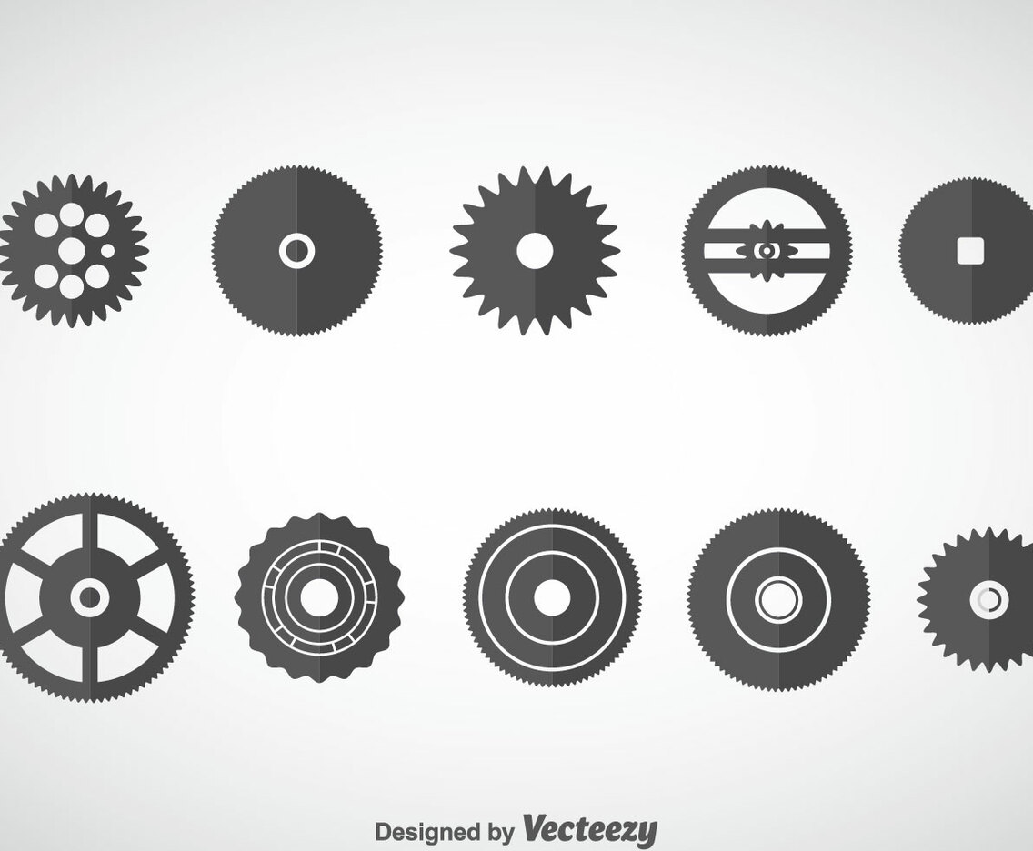 Clock Wheel Gears Vector