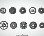 Clock Wheel Gears Vector