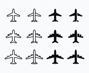 Free Avion Silhouette Vector