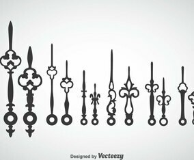 Clock Hands Vector