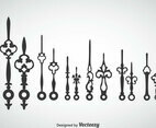 Clock Hands Vector