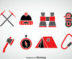 Mountaineer Icons Vector