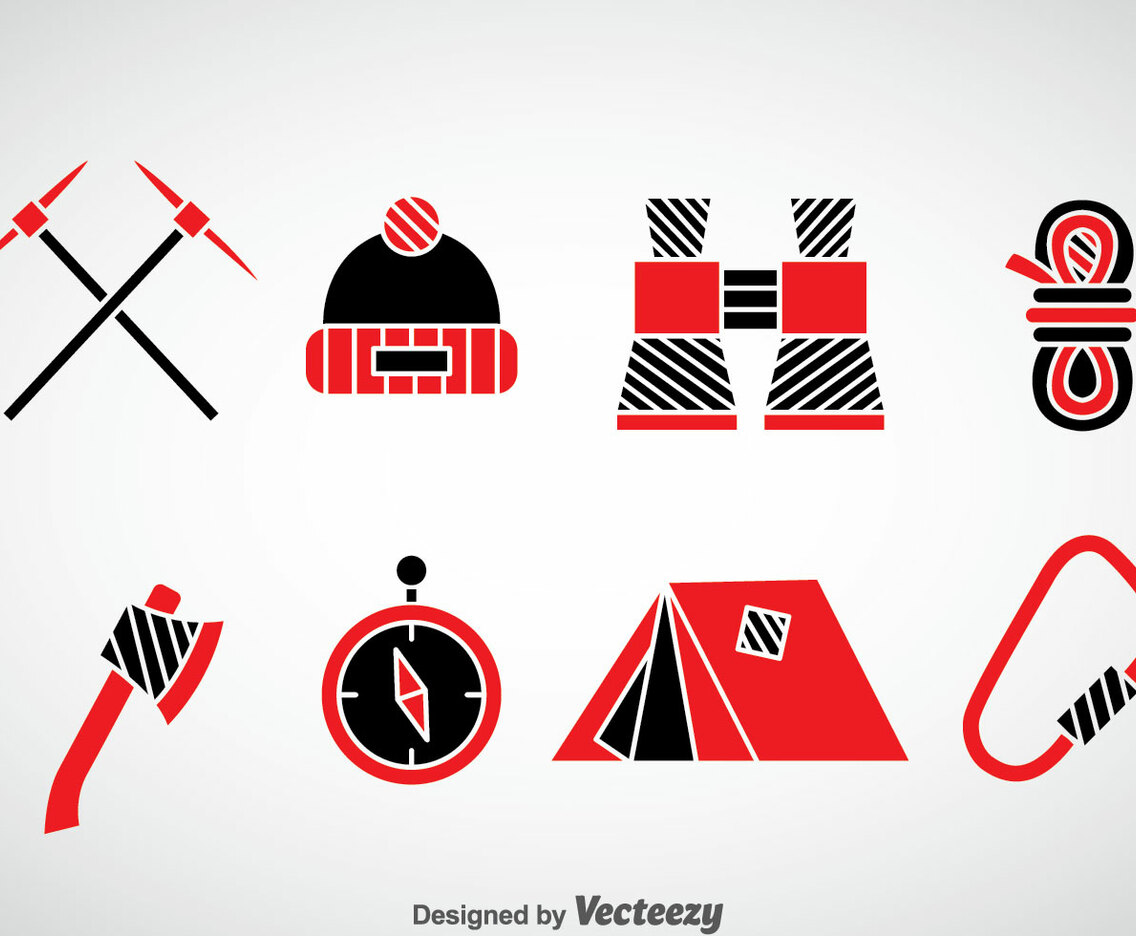 Mountaineer Icons Vector
