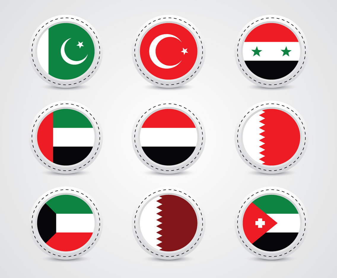 Middle East Metal Pin