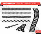 Tire Marks Free Vector Pack Vol. 2
