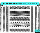 Tire Marks Free Vector Pack