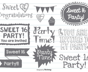 Sweet Sixteen Doodles