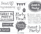 Sweet Sixteen Doodles