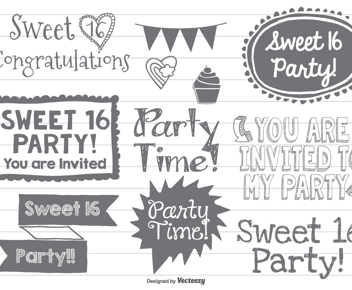Sweet Sixteen Doodles
