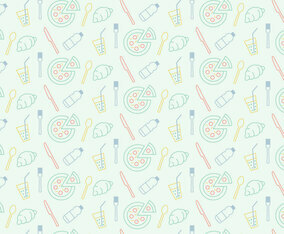 Food Icon Pattern