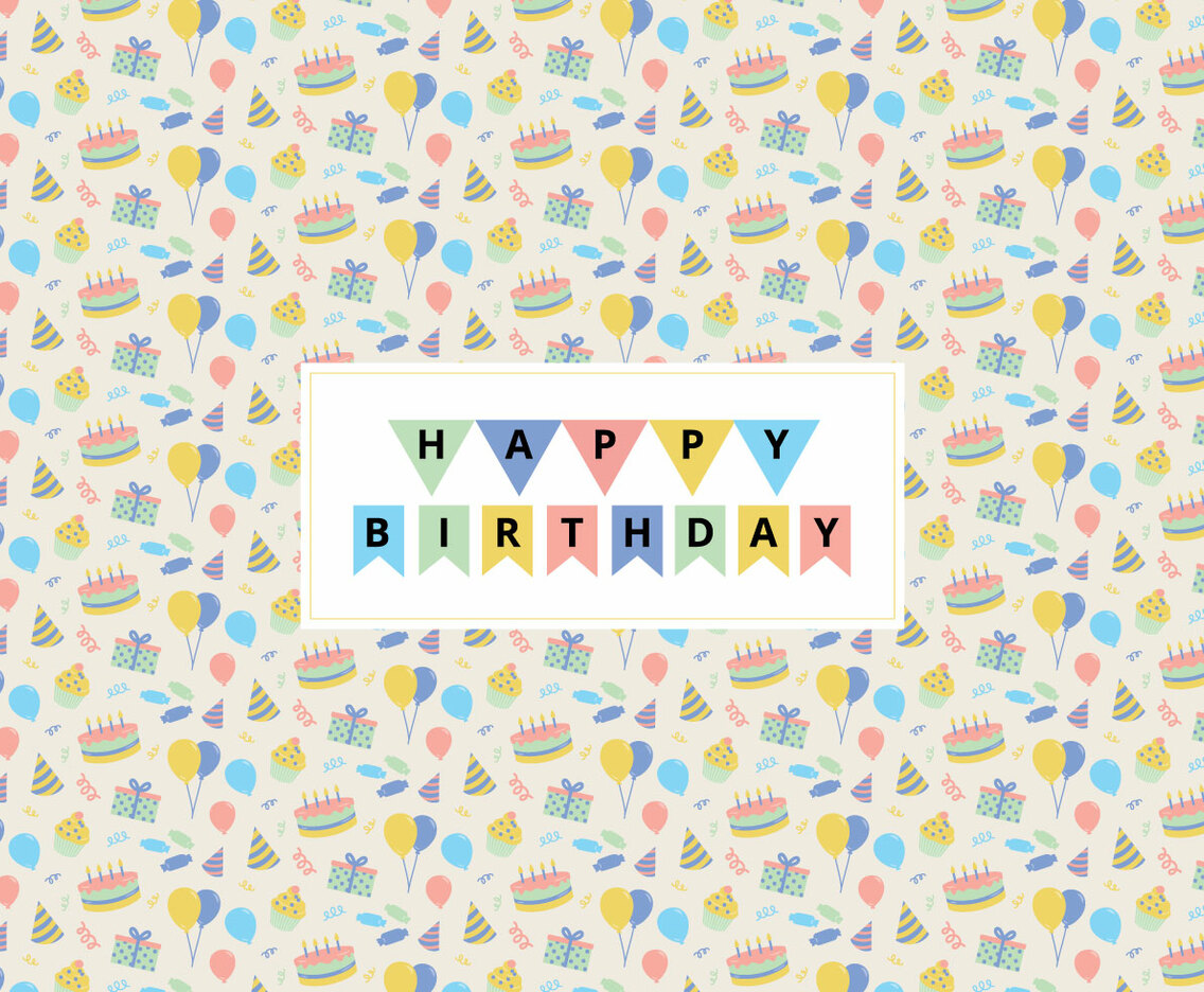 Birthday Icons Pattern