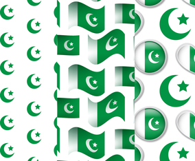 Pakistan Flag Pattern Set
