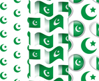 Pakistan Flag Pattern Set