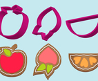 Cookie Cutter Fruit Vector Set
