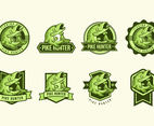 Free Pike Fish Badges Vectors