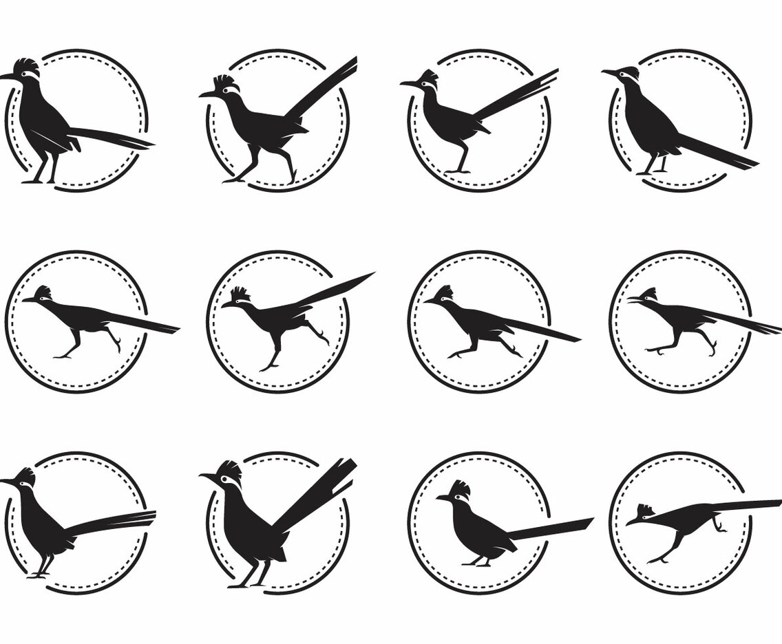 Free Roadrunner Bird Silhoutte Vector Pack