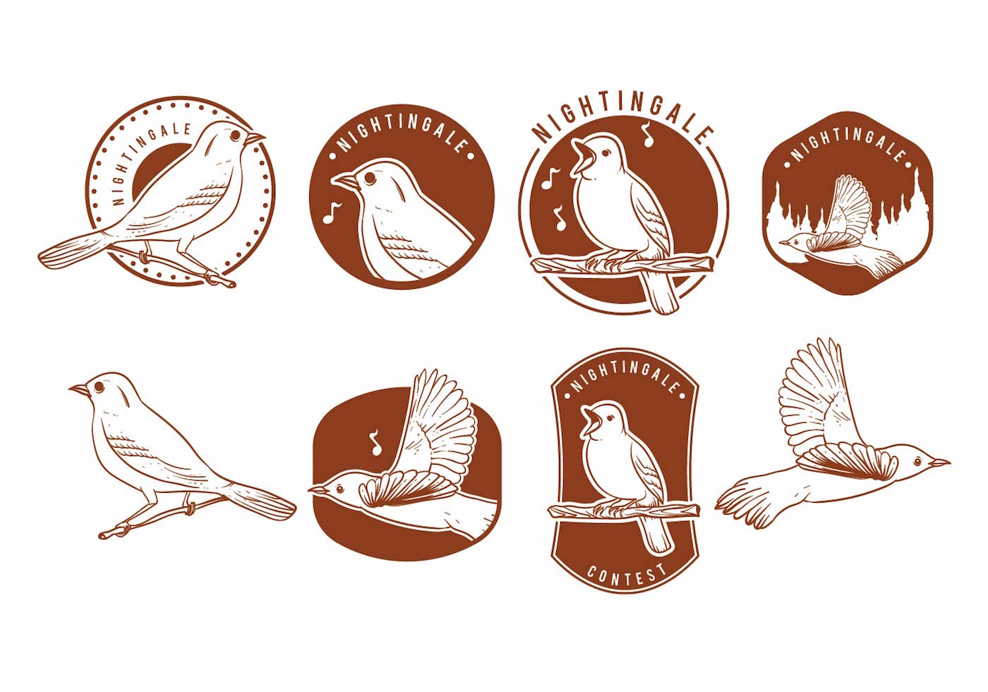 Nightingale Badges Set