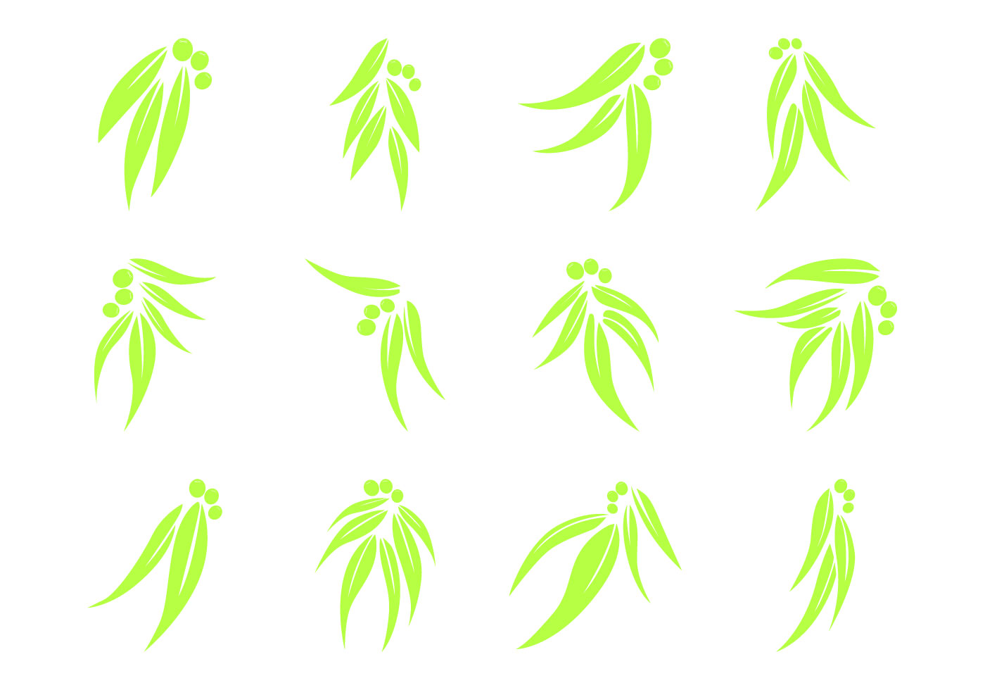 Free Eucalyptus Leaf Logo Vector