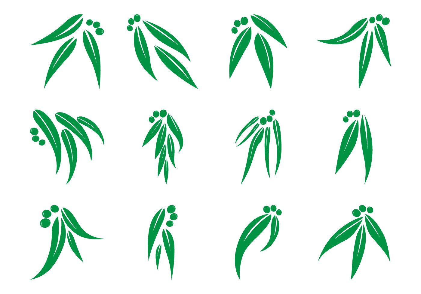 Free Eucalyptus Leaf Logo Vector
