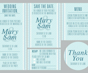 Blue Wedding Templates