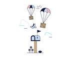 Free Package Delivery Vector