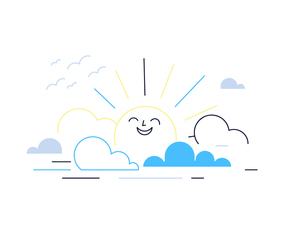 Free Cartoon Sun Vector