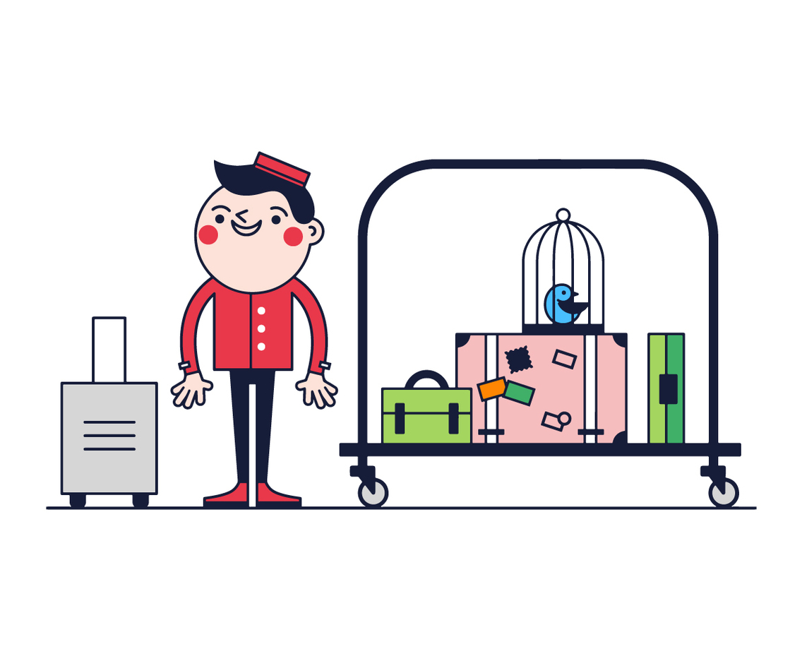 Free Bellboy Vector