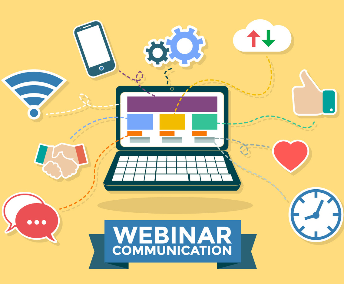 Webinar Communication Infographic Vector