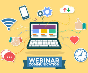 Webinar Communication Infographic Vector