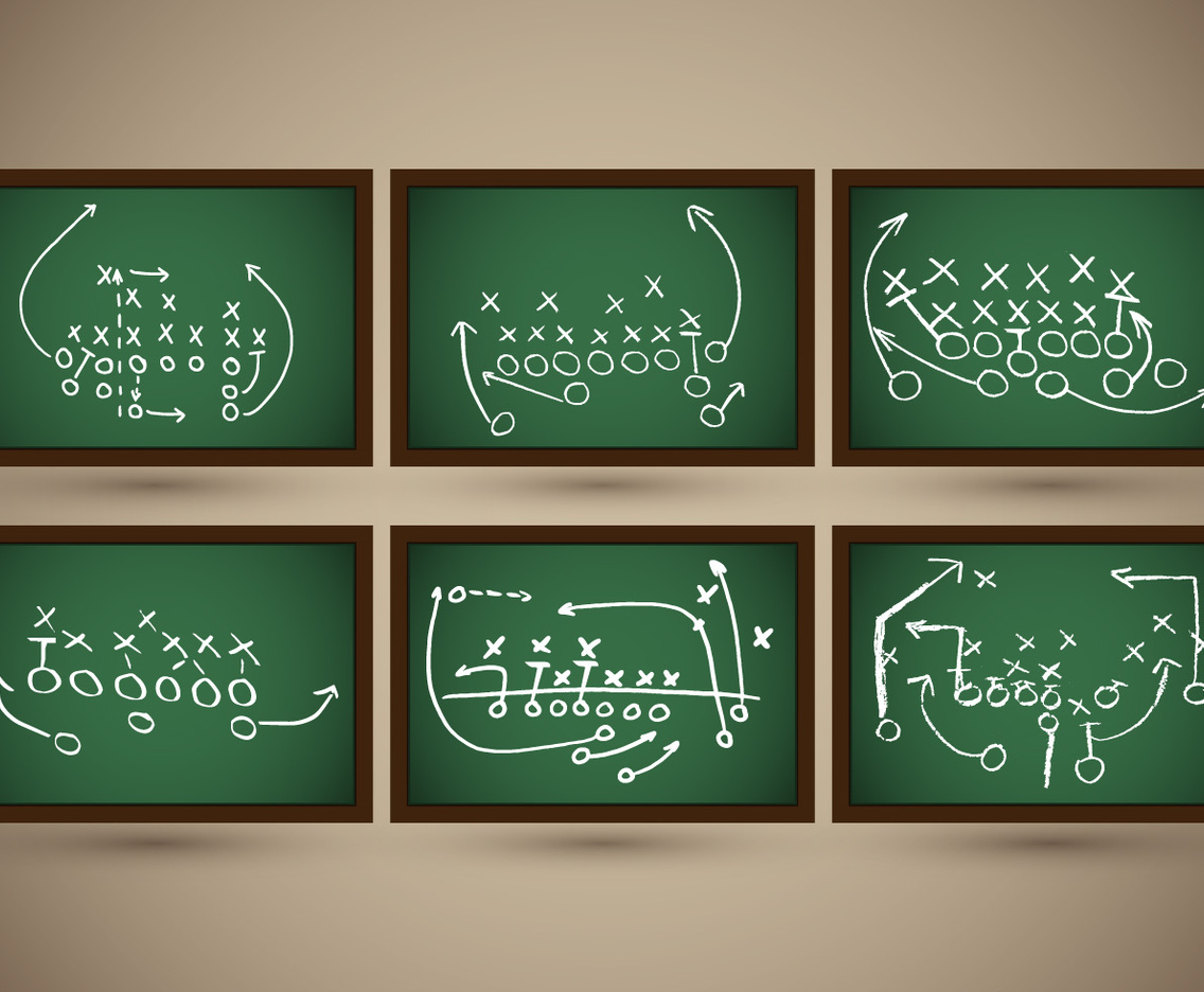 Playbook Football Slate Strategy Vector